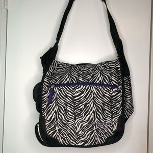 Jansport Zebra Print Messenger Bag